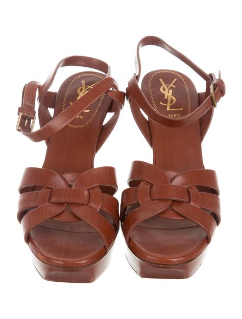 ysl tribute t strap sandal|saint laurent tribute platform sandals.